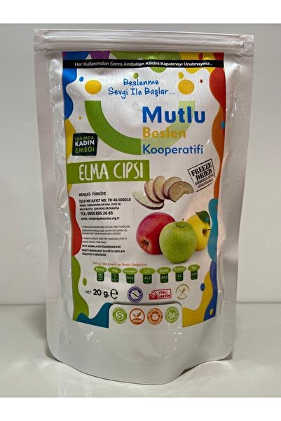 Mutlu Beslen Kooperatifi Freeze Dry Kurutulmuş Elma Cipsi & Kıtırı 90 gr