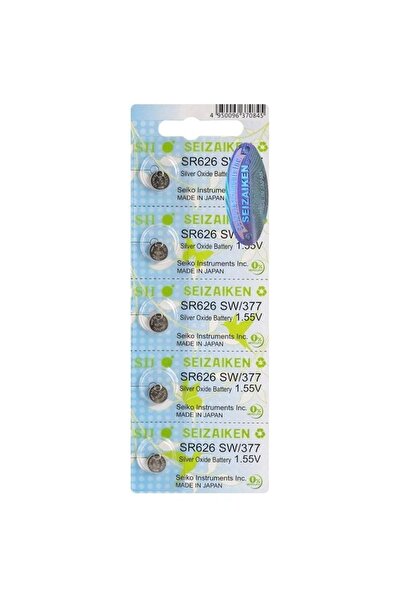 SEİZAİKEN Seızaıken 377 Kartela Saat Pili 5 Adet - Sr626sw/377
