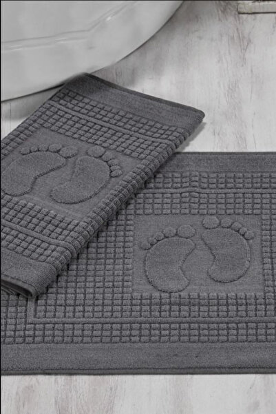 eco concept Water Absorbent, 100% Cotton 2 Pieces Foot Towel Bath Mat