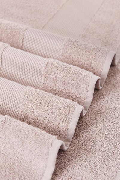 AİRYCOT Beige 50x90 Set of 4 Face Towels