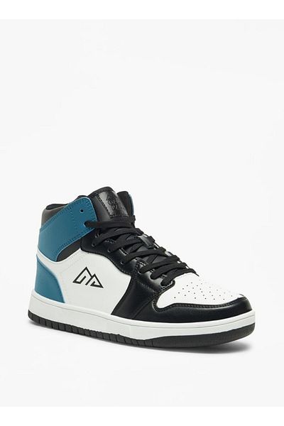 Oaklan by Shoexpress Colourblock High Top Sneakers with Lace-Up Closure