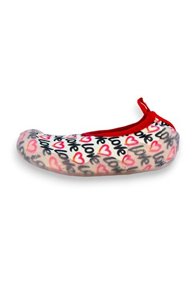 First Step Love Written Heart White Girl's Αντιολισθητική σόλα Sea Shoes-F-7029