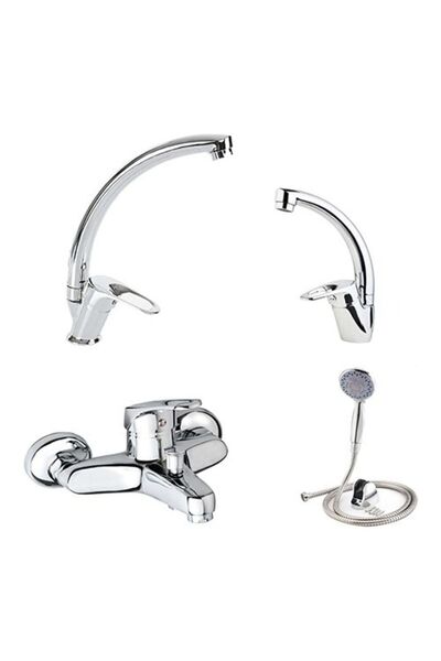 anonim Acar 4 Lü Set Banyo Mutfak Lavobo 5 Yıl Garanti Aç Kapa Mix Kuğu Çift ...