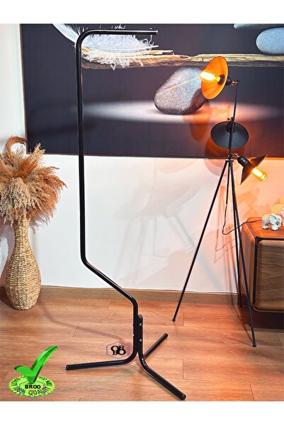 ORBO - Siyah Büyük Boy Kafes / Kalın Askı Ayaklığı *168 Cm. Yükseklik*