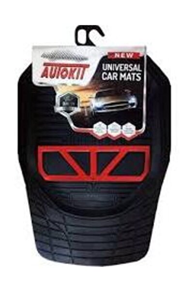 Autokit Üniversal Havuzlu Oto Paspas Dekoratif Siyah