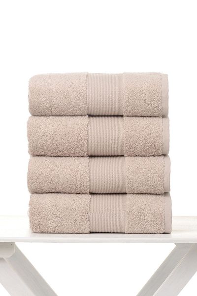AİRYCOT Beige 50x90 Set of 4 Face Towels