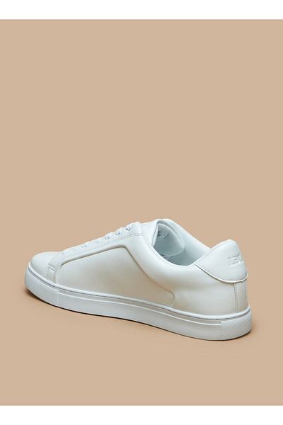 LBL by Shoexpress Solid Low Ankle Sneakers with Lace-Up Closure