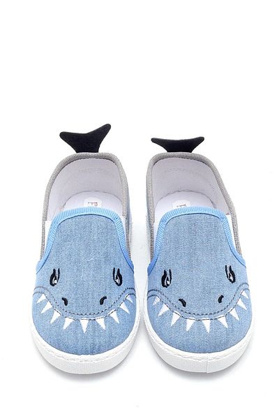First Step Pantofi pentru copii Comet Shark Linen-blugi-f-493