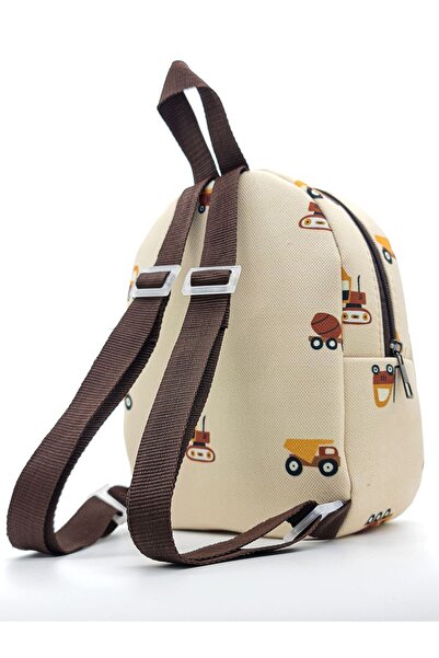 Tosbiş [ Kişiye Özel Isimli ] Dozer 0-8 Yaş Çocuk Sırt Çantası, Anaokulu-kreş Çantası