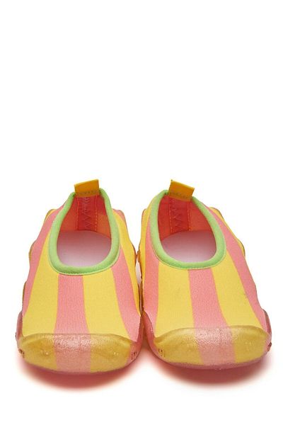 First Step Pantofi de mare cu talpă anti-alunecare roz galben pentru fete