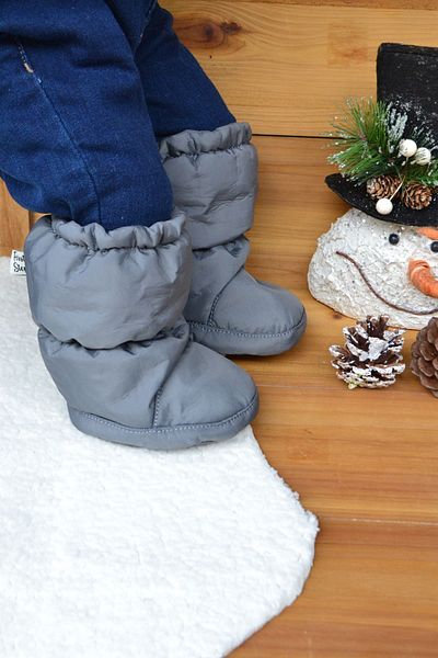 First Step Anthracite Unisex Baby Astronaut Boots-F-871