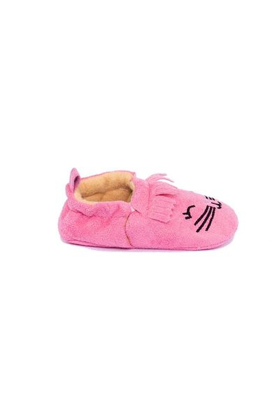 First Step Embroidered Booties Pink