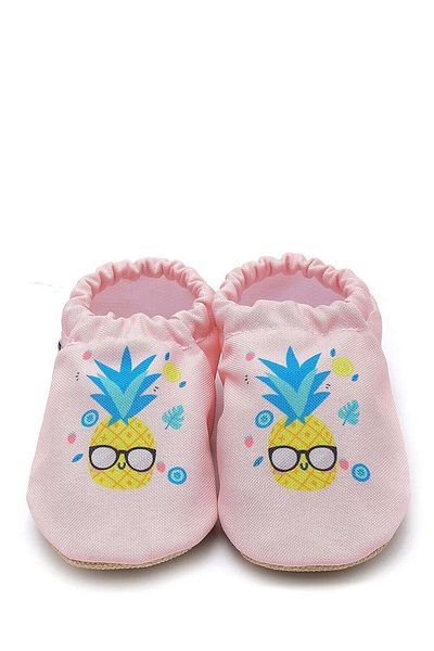First Step Pineapple Non-Slip Sole Baby Summer Booties Pink, Home Boots Slippers Nursery Shoes Slippers F-824