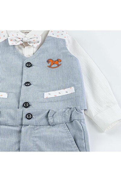 Babydola 1-5 ani Papion Vestă Cămașă Pantaloni Eid Costum Copii Set 4 15054