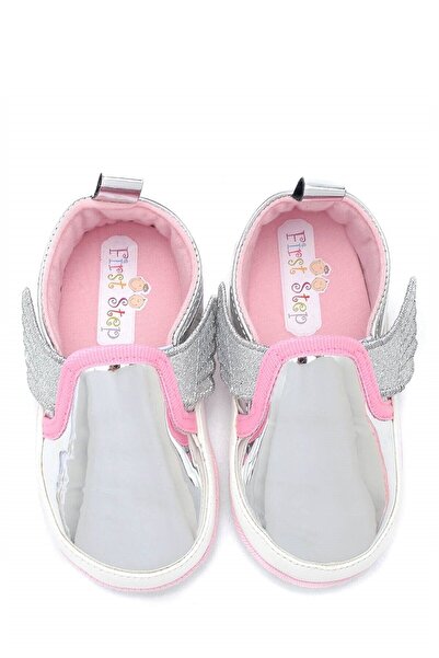 First Step Winged Flexible and Anti-Slip First Step Shoes-silver-f-537