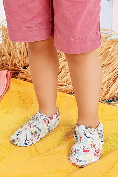 First Step Boys Rock Non-Slip Sole Baby Summer Booties Blue, Home Boots Slippers Nursery Shoes Slippers F-824