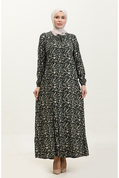 Gelince Φόρεμα βισκόζης με σχέδιο Azalea Plus Size 44851C