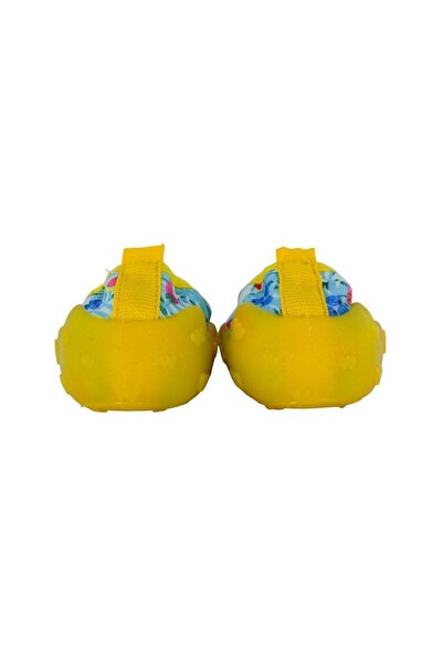 First Step Παιδικά θαλάσσια παπούτσια με κίτρινο σχέδιο φρούτων με αντιολισθητική σόλα-F-7000