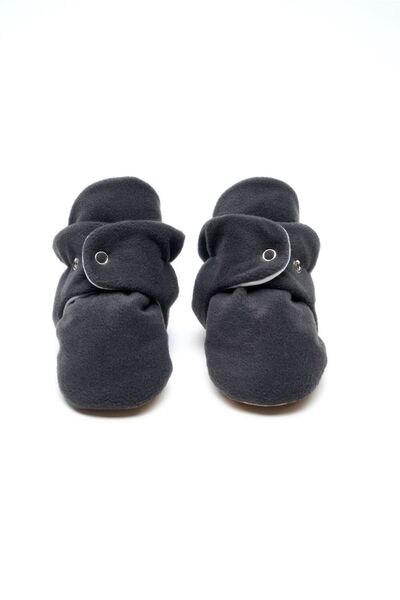 First Step Kaydırmaz Tabanlı Pamuk Astarlı Çıtçıtlı Antrasit Panduf