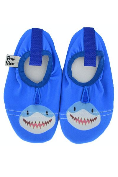 First Step Rechin 3D, bleumarin, pentru băiat, cu talpă anti-alunecare, pantofi pentru piscină și mare-f-9011