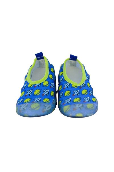 First Step Pantofi de mare cu talpă anti-alunecare Saks pentru băieți cu model Planet-F-7000