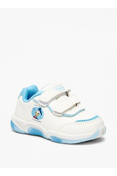 Disney Donald Duck Detail Sneakers with Hook and Loop Closure