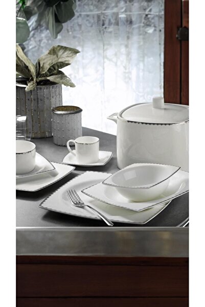 Aryıldız Bone Square Porselen 60 Parça Yemek Takımı 31018