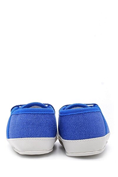 First Step Lace Up Booties Blue