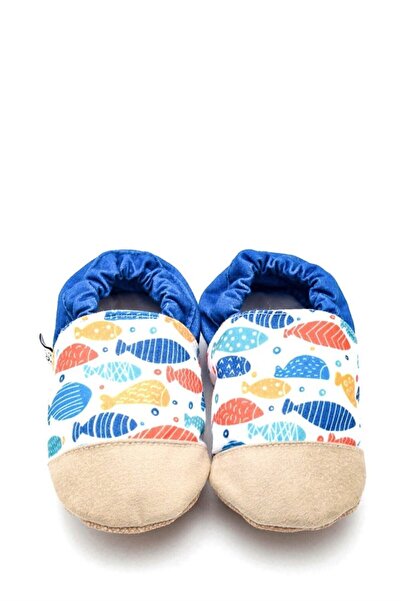 First Step Pamuk Astarlı Kaydırmaz Taban Patik-balık-f-833