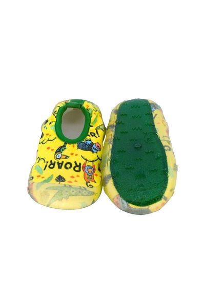 First Step Pantofi de mare cu talpă anti-alunecare pentru copii cu model papagal galben-F-7000