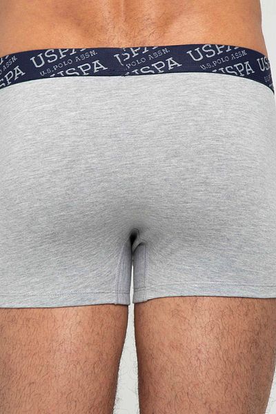 U.S. Polo Assn. Ανδρικό γκρι Melange - Μπόξερ 2 τεμαχίων Navy Blue 80342