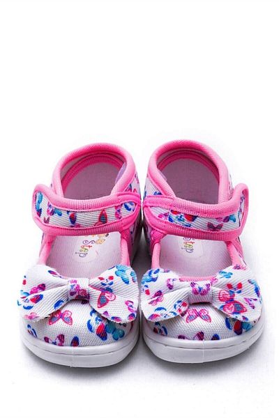 First Step Bowknot Kids Linen Shoes-f-472