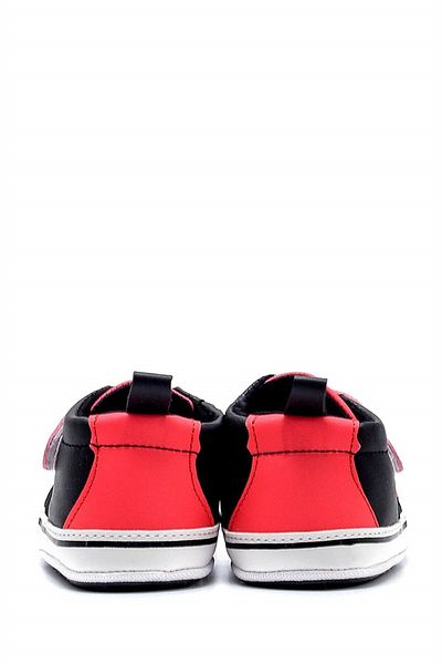First Step Cross Banded Flexible and Anti-Slip First Step Shoes Red F-532
