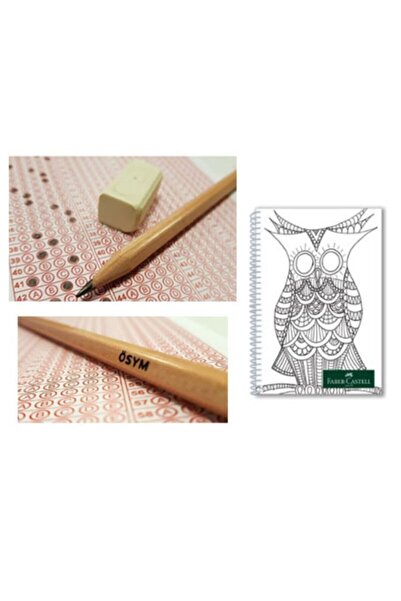 Faber Castell Faber-castell Creion natural Osm 60" 2,5 B cu caiet de desenat Faber-castell 100 Yp A4 1 bucată