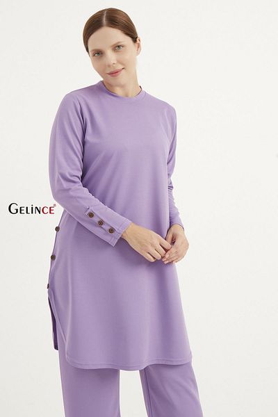 Gelince Costum cu nasturi Plus Size