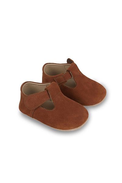 First Step Γνήσιο δέρμα Tan First Step Baby Shoes-d-472