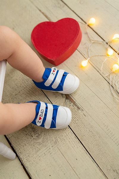 First Step I Love Mom And Dad Booties Saks G-2287