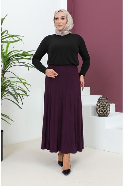 Gelince LARGE SIZE SANDY GRASSED SKIRT