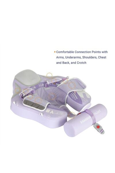 Schulzz Mambobaby وردي للأطفال حماية من الشمس UPF 50 قابل للسباحة مع قفل أمان