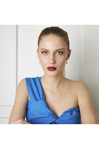 nevamkuyumculuk Taşlı Bebek Ayak İzi Küpeleri