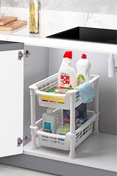 Nandy Home Două straturi - dulap multifuncțional, sub chiuvetă și organizator...