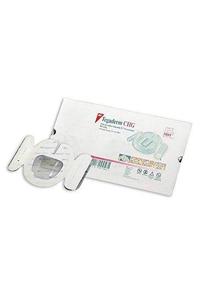 3M (4 PCS) Tegaderm Chg 1657r Transparent Film Wound Cover with Gel 8.5cm X 11.5cm (4 Pieces)