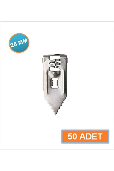 ERGÜL ALÇIPAN KORNİŞ DÜBELİ METAL TURBOLET JİLET ALÇIPAN DÜBELİ 28MM KISA - 50 ADET