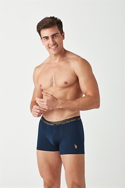 U.S. Polo Assn. Η.Π.Α. Polo Assn. Ανδρικό κίτρινο - Navy Blue 2 Pack Boxer