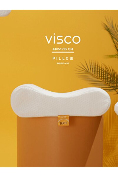 Genel Markalar %100 Visco Kokusuz Çift Başlı Boyun Yastığı (DÖKME KALIP) Medi...