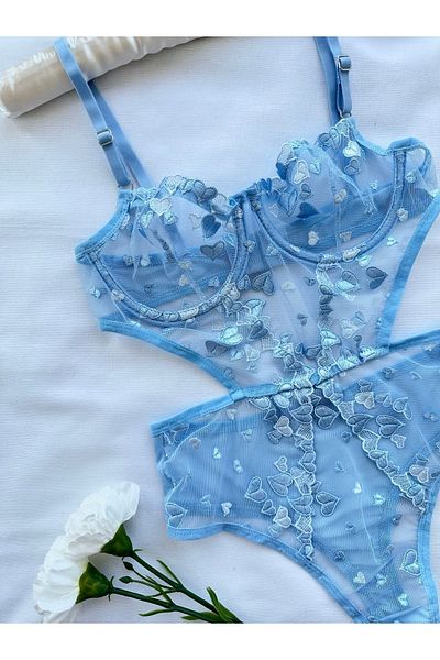 Feruzdesign Body cu sârmă Shay Blue