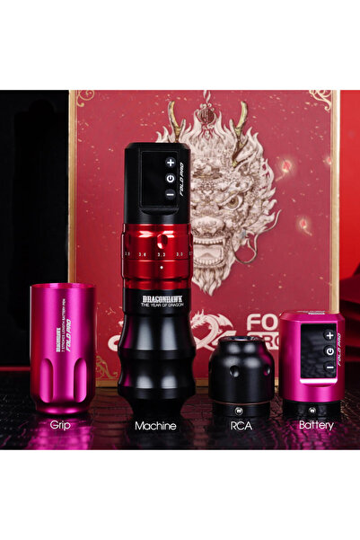 Dragonhawk Fold pro dragon edition pen dövme makinesi