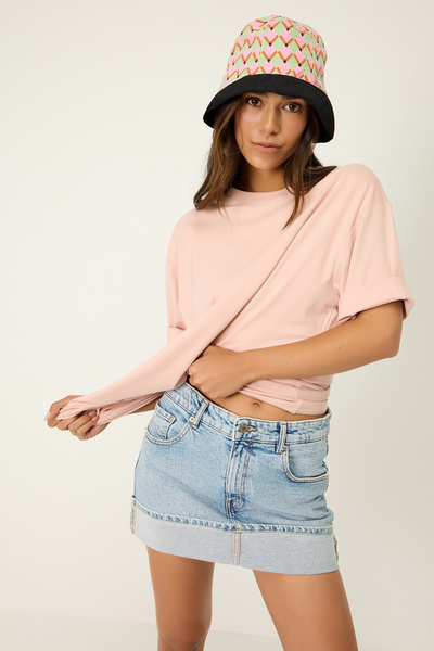 No Matter What Basic Oversize T-shirt Pattern