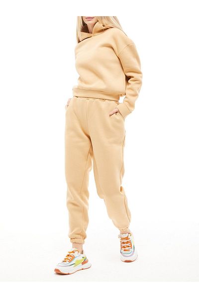 KLASSSTORE Women's Hooded Three Thread Tracksuit Set