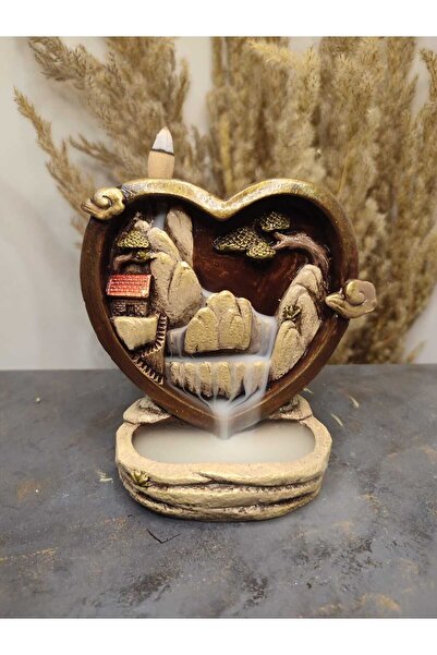 Gardenya Kalp İçinde Doğa Manzaralı Ters Tütsülük Modeli